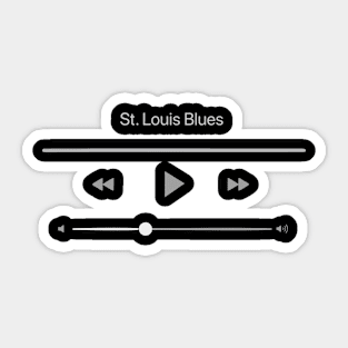 Playing St. Louis Blues Sticker